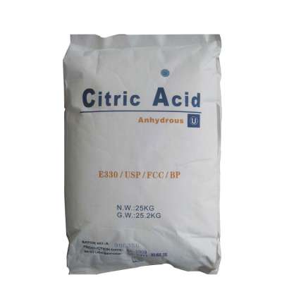 China food grade food additives citric acid monohydrate / Anhydrous price