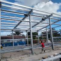 Steel Structure Framed Commercial Office Building, Structural Steel Truss Prefab Construction with Drawing