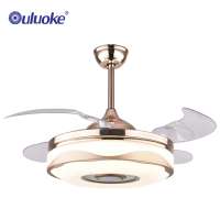 High Quality Best 42 Inch Invisible Blade Brand And Remote Ceiling Fan With Light