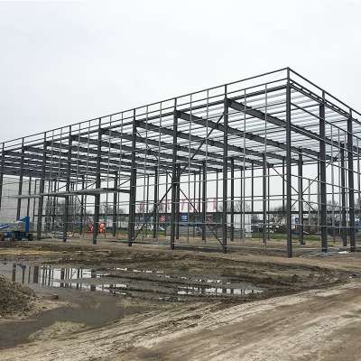 Holland project prefabricated roof truss design steel structure frame warehouse