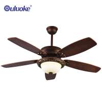 Best american style vintage decorative lighting ceiling fan 5 mdf blades restaurant 220v ceiling fan light