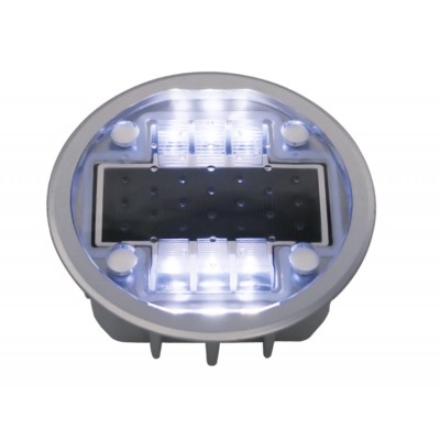 Roadway safety traffic light aluminium solar road stud